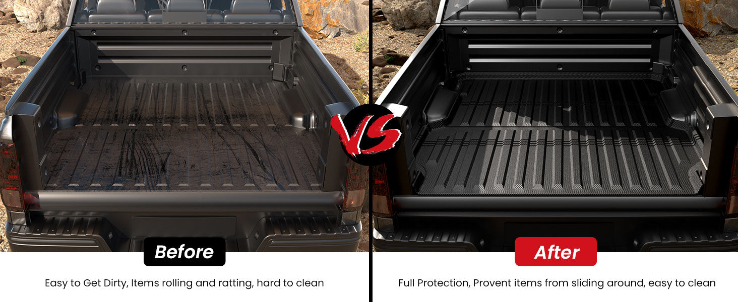 2017-2026 Honda Ridgeline Truck Bed mats Durable