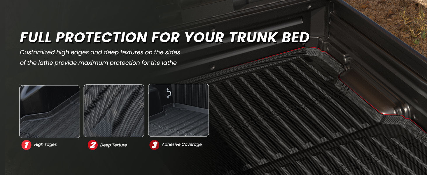2024-2025 Ford 2017-2026 Honda Ridgeline Truck Bed mats Durable