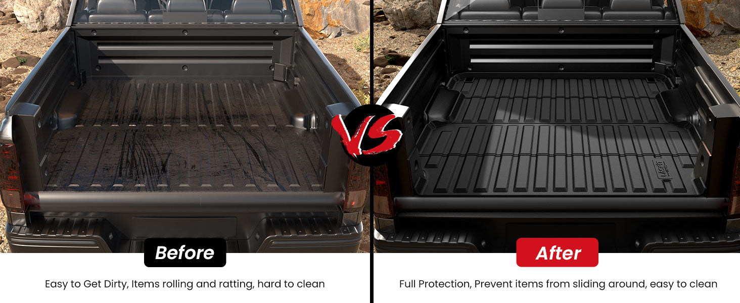 2017-2026 Honda Ridgeline Truck Bed mats Durable