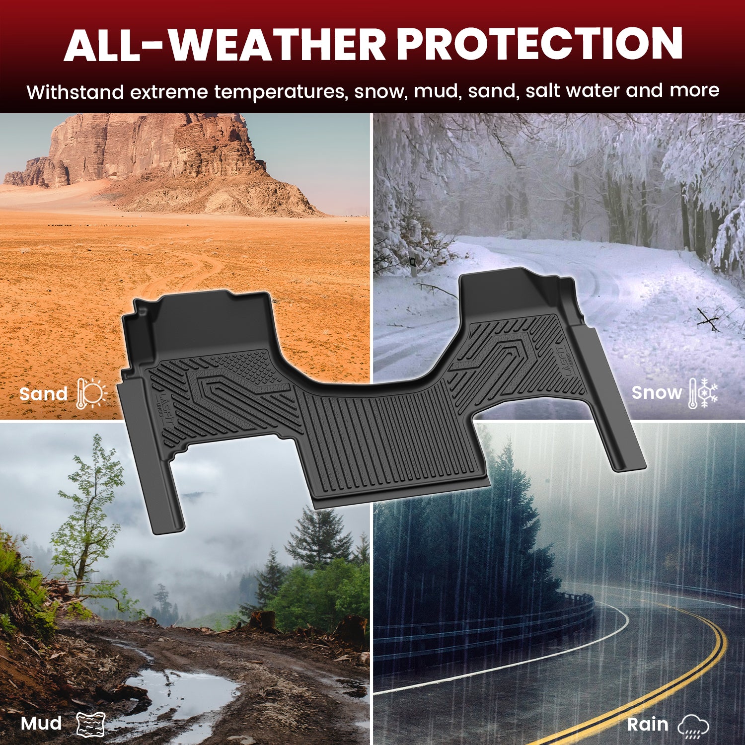 Fit for 2017-2026 International LT Floor Mats, Only Fit Sleeper Cab