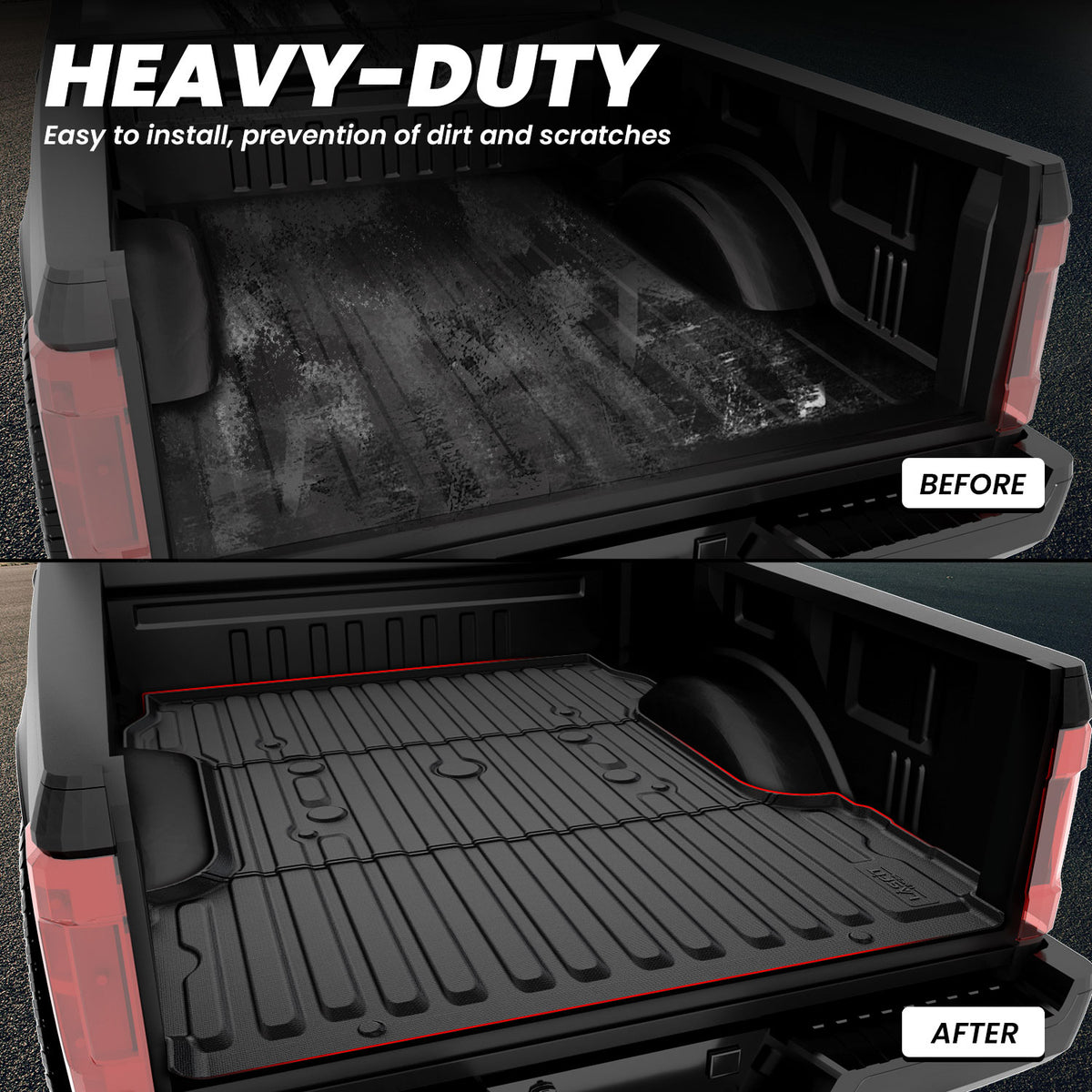 2017-2027 Ford F-250 F-350 F-450 F-550 6.75FT Bed Mat Full Protection