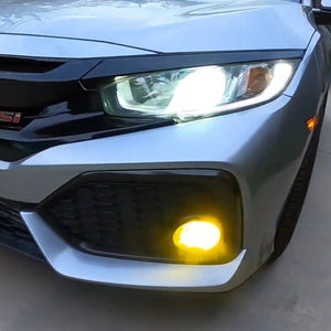 2017 Honda Civic Lasfit led switchback fog lights