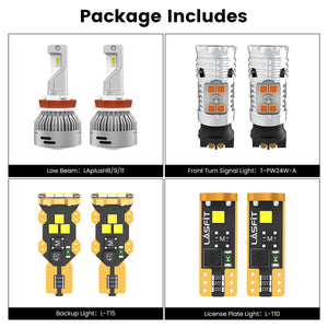 Lasfit combo package led bulbs for 2017 ford fusion  