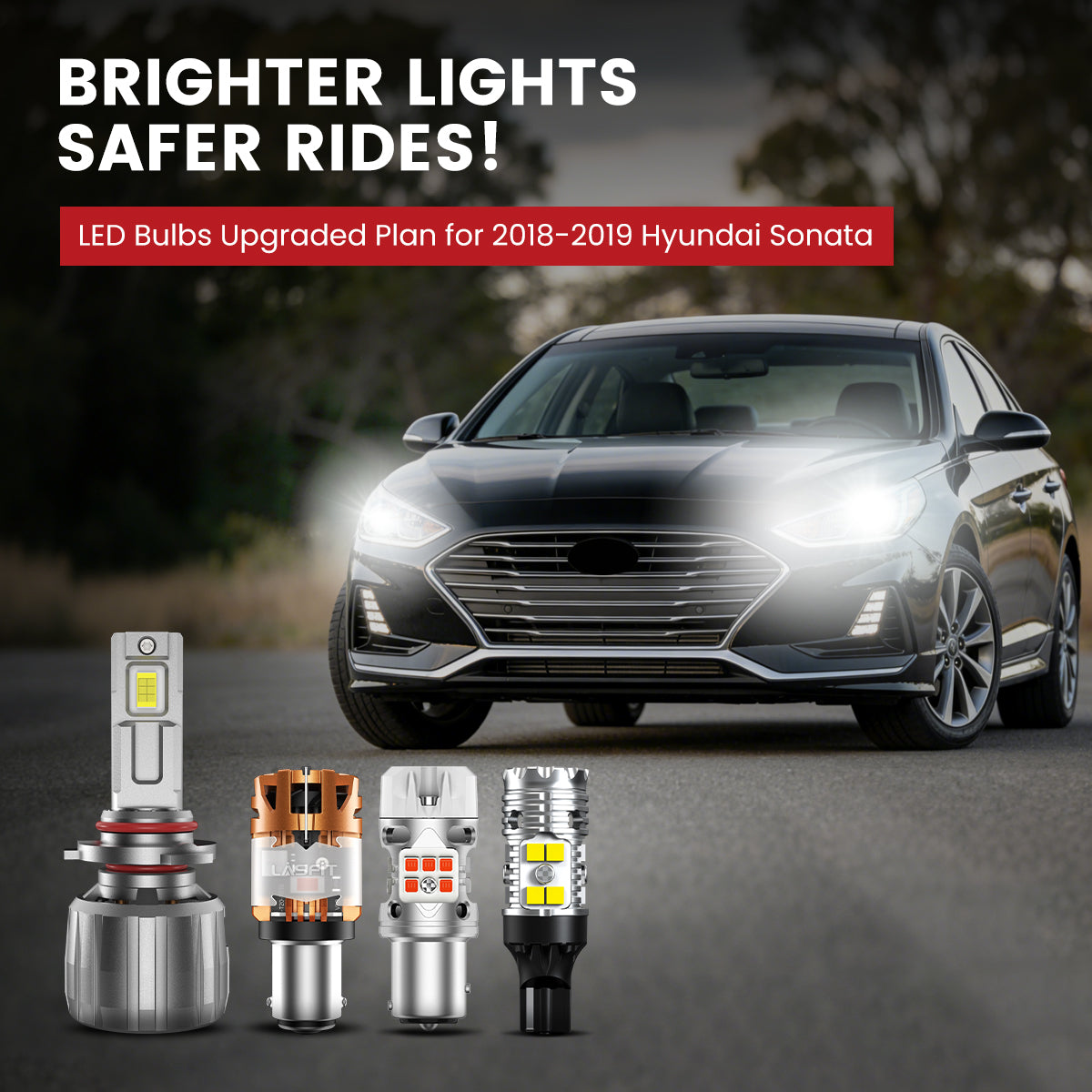 Lasfit LED Bulbs for 2018-2019 Hyundai Sonata