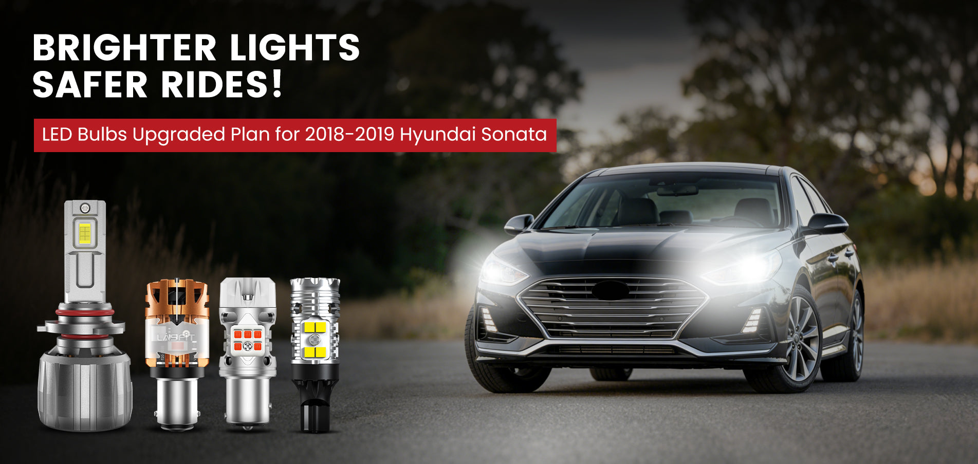 Lasfit LED Bulbs for 2018-2019 Hyundai Sonata