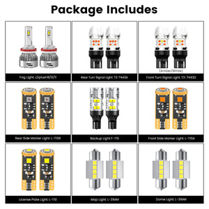 Fit for 2018-2019 Subaru Outback The Brightest LED Bulbs Upgrade