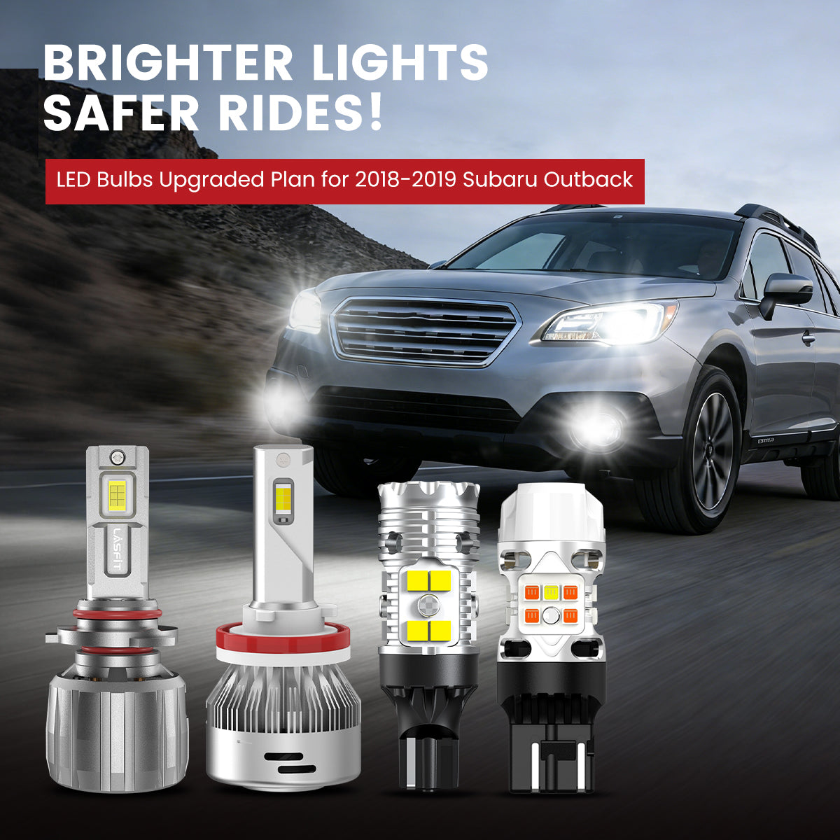 Lasfit LED Bulbs for 2018-2019 Subaru Outback