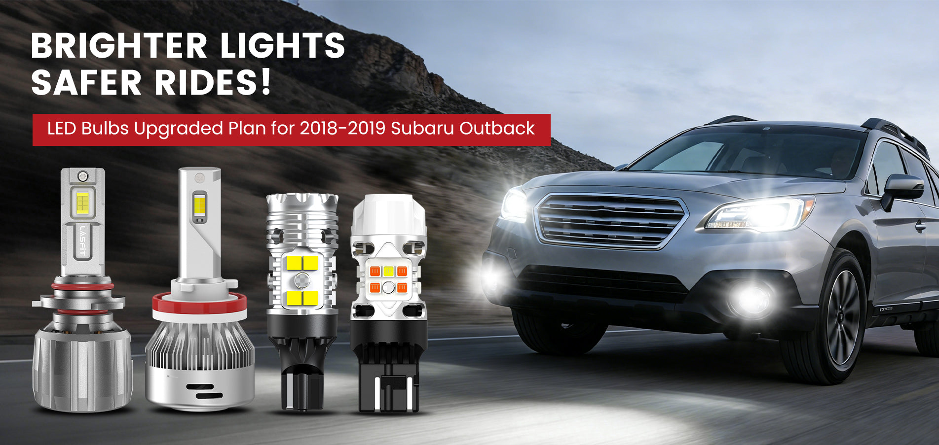 Lasfit LED Bulbs for 2018-2019 Subaru Outback