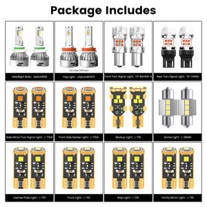 Lasfit combo package led bulbs for 2018-2019 toyota chr  