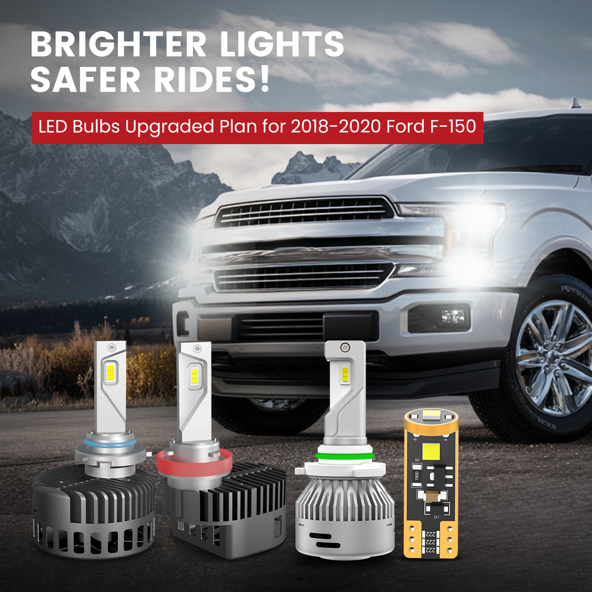 Lasfit LED Bulbs for 2018-2020 Ford F-150