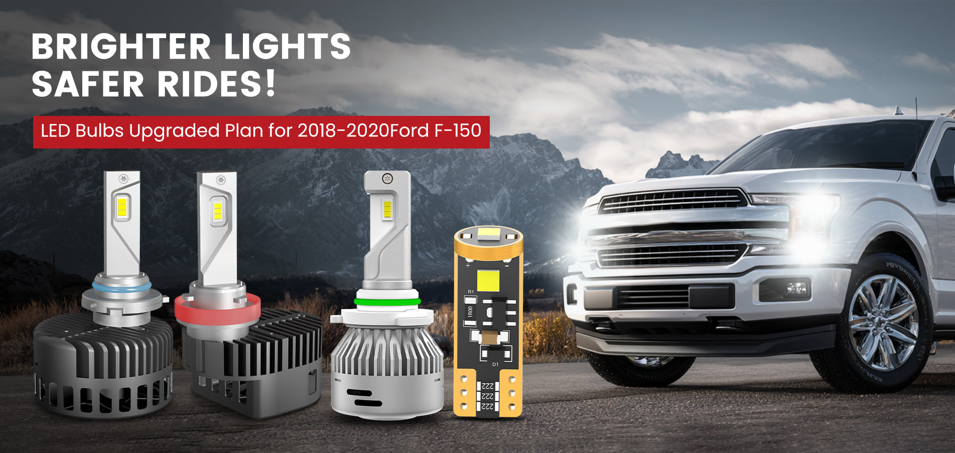 Lasfit LED Bulbs for 2018-2020 Ford F-150