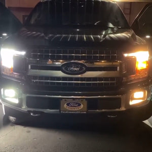 Lasfit led headlight bulbs compare with dimmable halogen bulbs