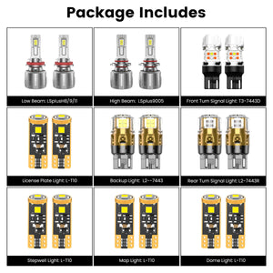 Lasfit combo package led bulbs for 2018-2020 Honda Odyssey LX