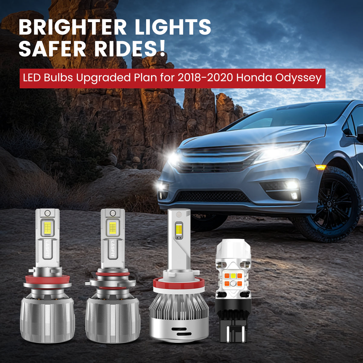 Lasfit LED Bulbs for 2018-2020 Honda Odyssey