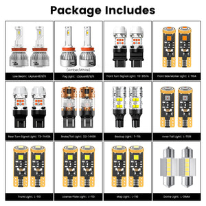 Lasfit combo package led bulbs for 2018-2020 Nissan Kicks SR