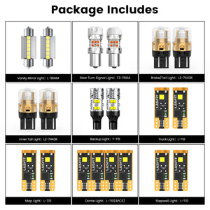 Lasfit combo package led bulbs for 2018-2020 Volkswagen Altas