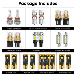 Lasfit combo package led bulbs for 2018-2020 Volkswagen Altas