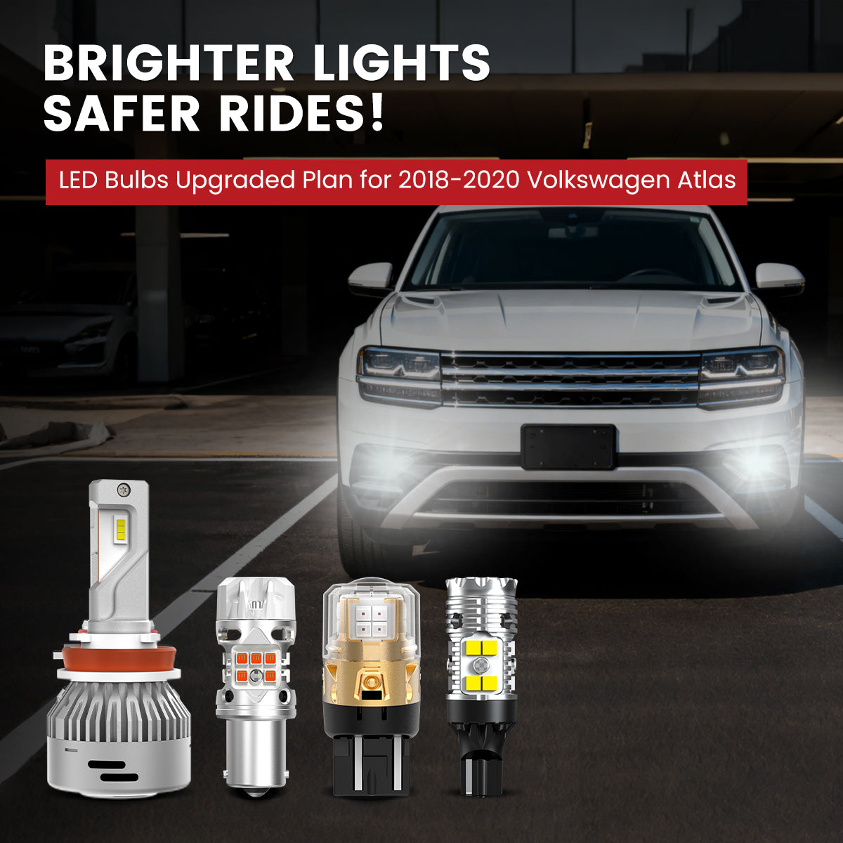 Lasfit LED Bulbs for 2018-2020 Volkswagen Atlas