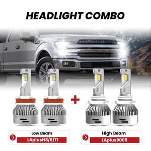 Fit for 2015–2023 Ford F-150 H11 9005 LED Headlight Bulbs for High & Low Beam | LA Plus Series