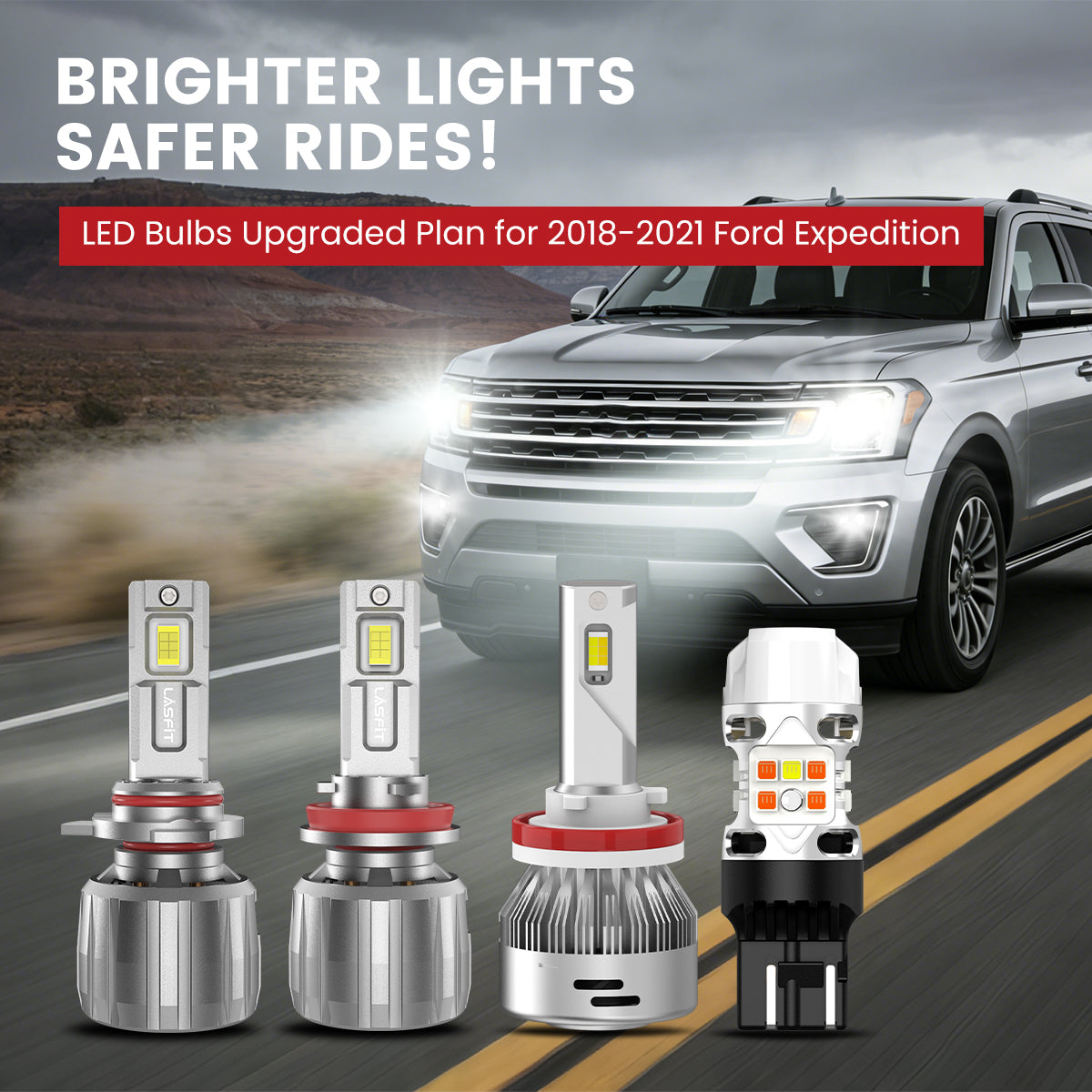 Lasfit LED Bulbs for 2018-2021 Ford Expedition