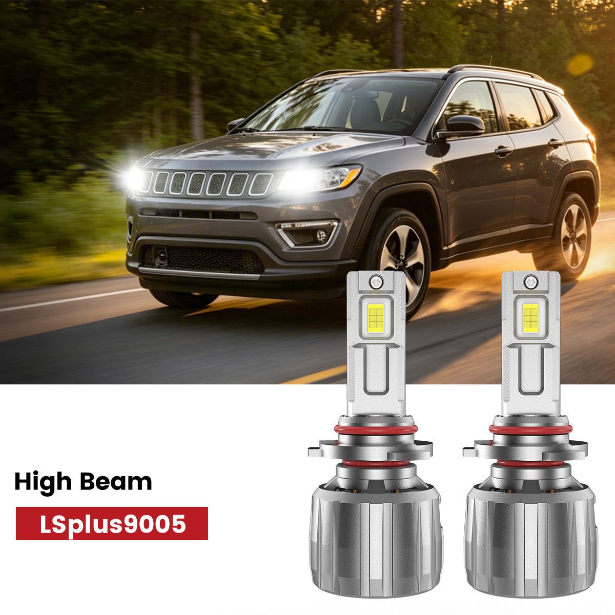 Lasfit 9005 led high beam fit for 2018-2021 Jeep Compass 
