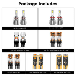Lasfit combo package led bulbs for 2018-2021 Jeep Compass Sport