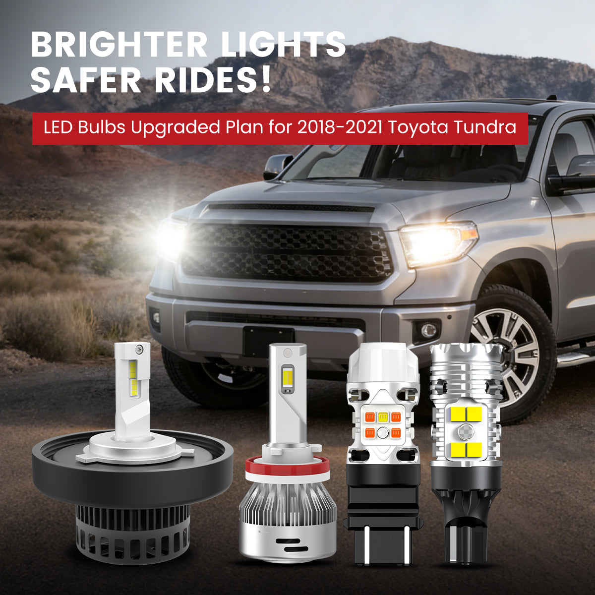 Lasfit LED Bulbs for 2018-2021 Toyota Tundra