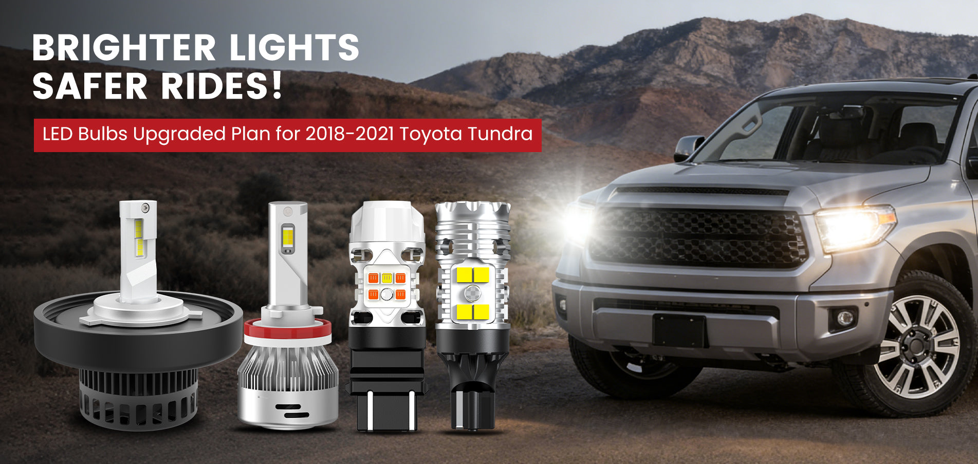 Lasfit LED Bulbs for 2018-2021 Toyota Tundra