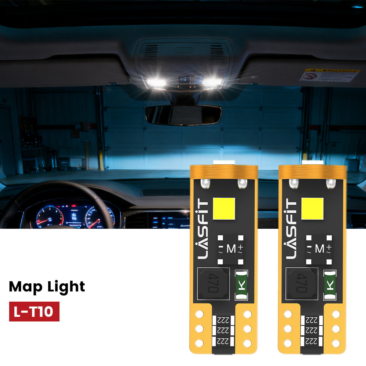 Lasfit 168 led map light fit for 2018-2021 Volkswagen Tiguan