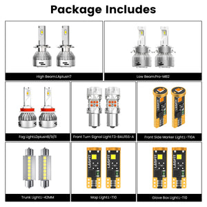 Lasfit combo package led bulbs for 2018-2021 Volkswagen Tiguan S/SE W/ Fog Lights