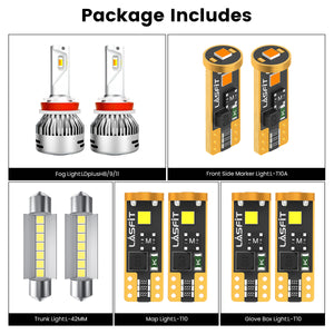 Lasfit combo package led bulbs for 2018-2021 Volkswagen Tiguan SEL Premium/SEL Premium R-Line