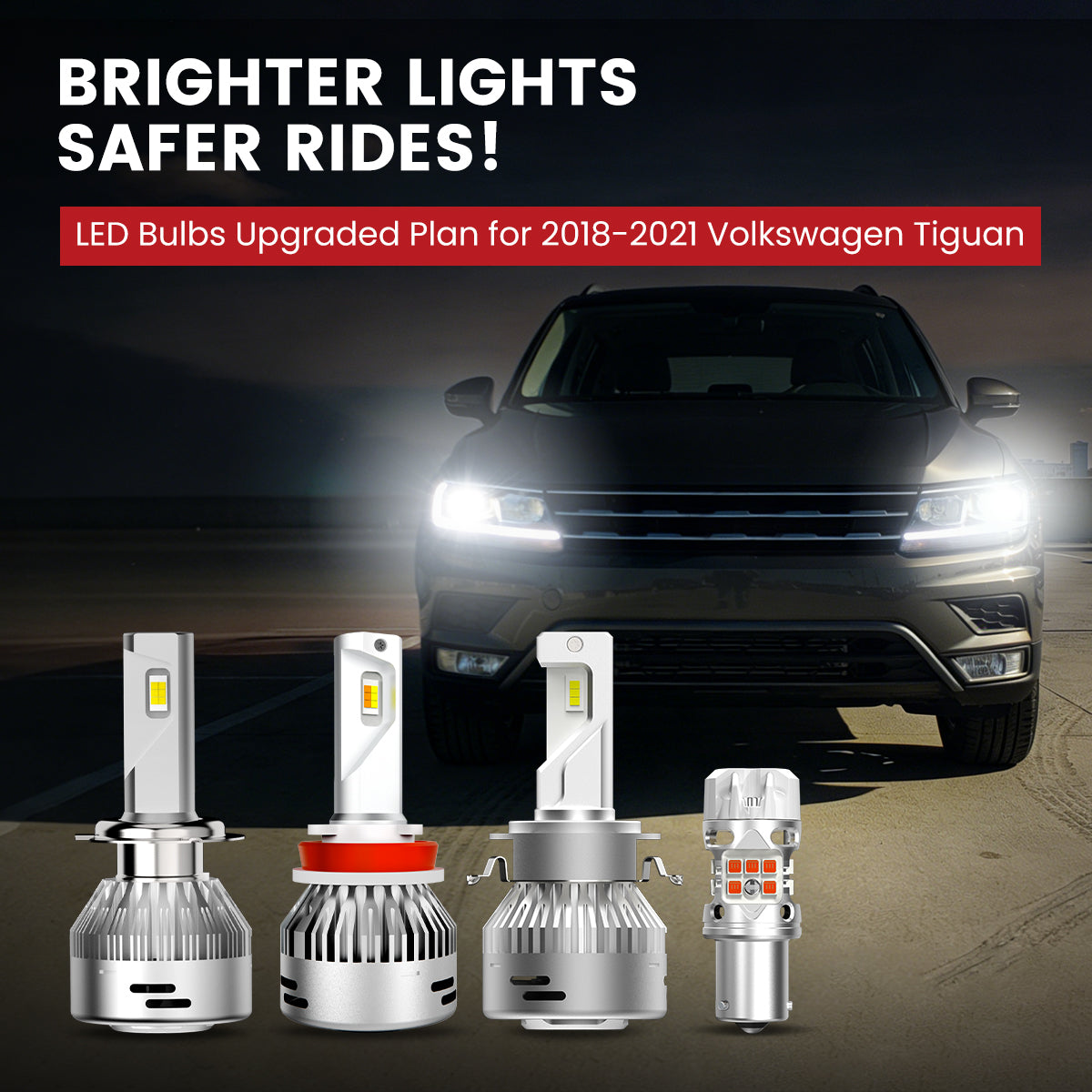 Lasfit LED Bulbs for 2018-2021 Volkswagen Tiguan