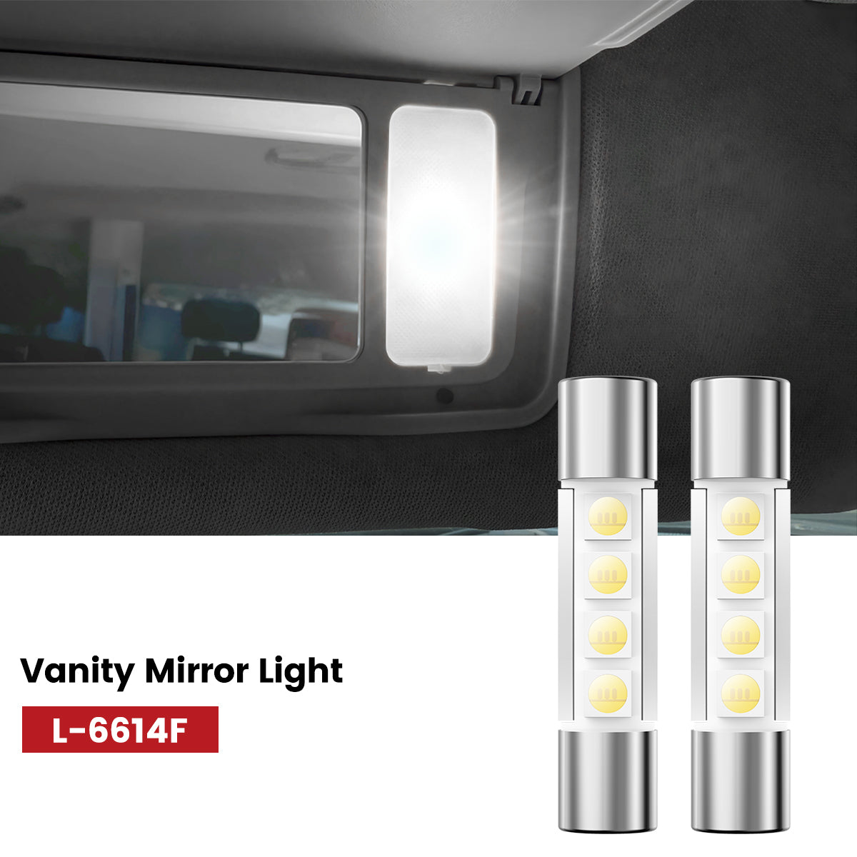 Lasfit 6614F led vanity mirror lights fit for 2018-2022 Honda Accord  