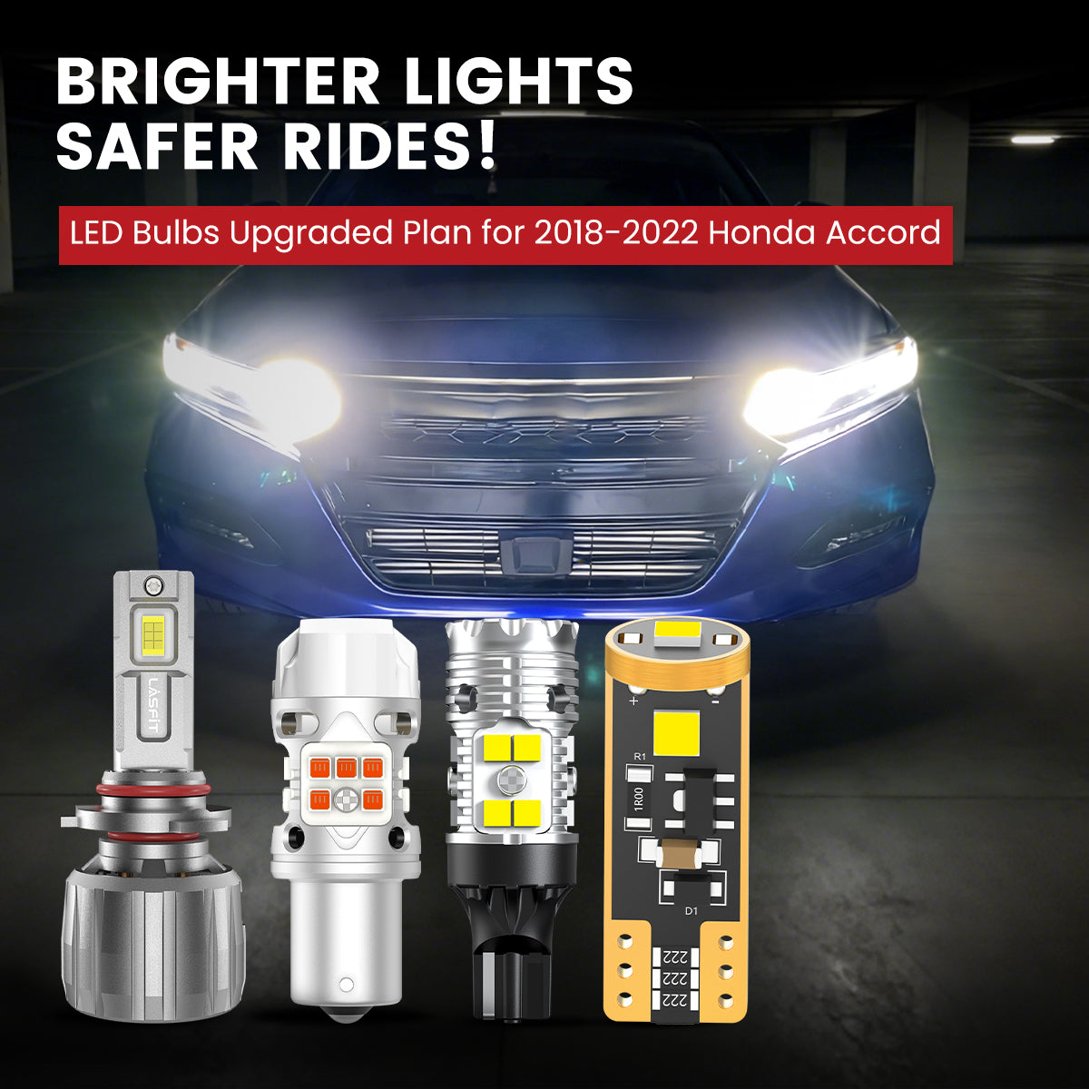 Lasfit LED Bulbs for 2018-2022 Honda Accord