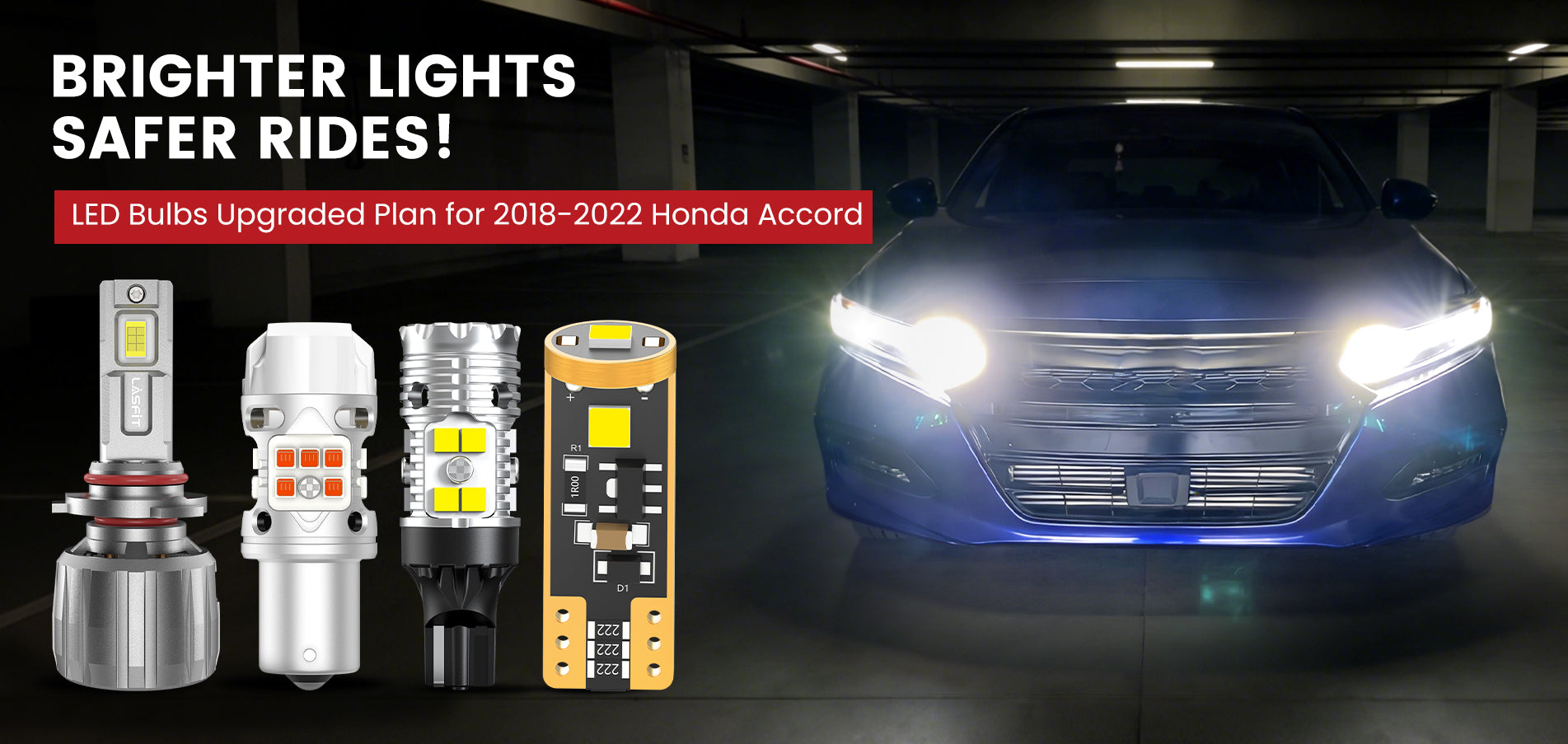 Lasfit LED Bulbs for 2018-2022 Honda Accord