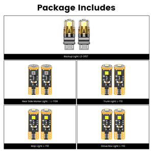 Lasfit combo package led bulbs for 2018-2023 Ford Mustang  