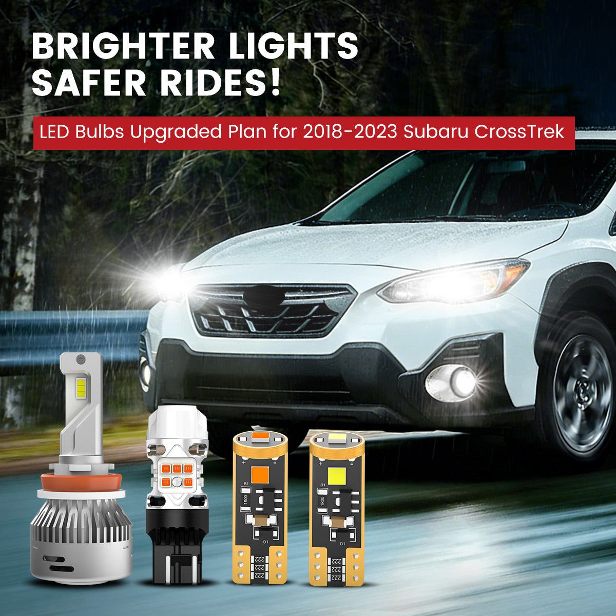 Lasfit LED Bulbs for 2018-2023 Subaru CrossTrek