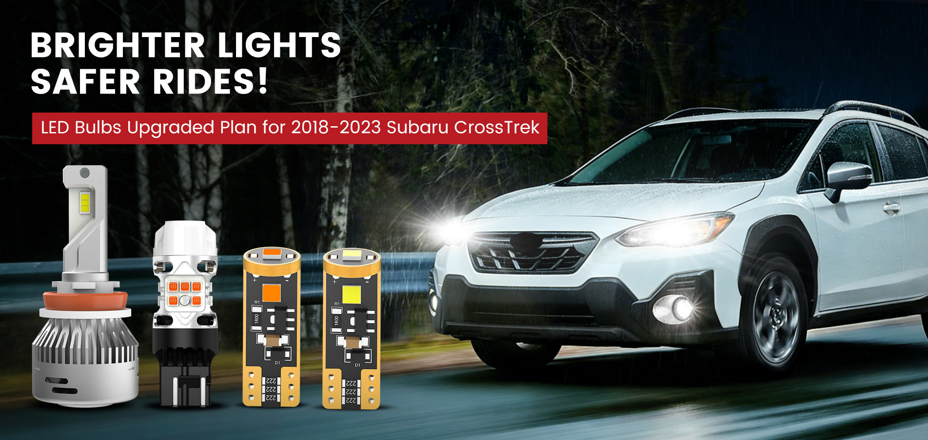 Lasfit LED Bulbs for 2018-2023 Subaru CrossTrek