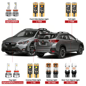 Lasfit led bulbs for 2018-2023 Subaru Crosstrek  
