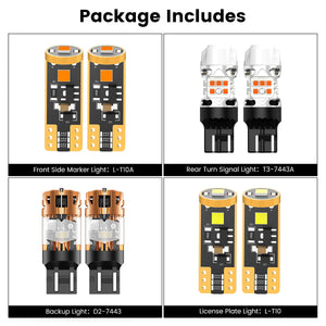 Lasfit combo package led bulbs for 2018-2023 Subaru Crosstrek limited without fog lights