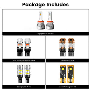 Lasfit combo package led bulbs for 2018-2024 GMC Terrain