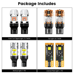 Lasfit combo package led bulbs for 2018-2024 GMC Terrain w/o fog lights