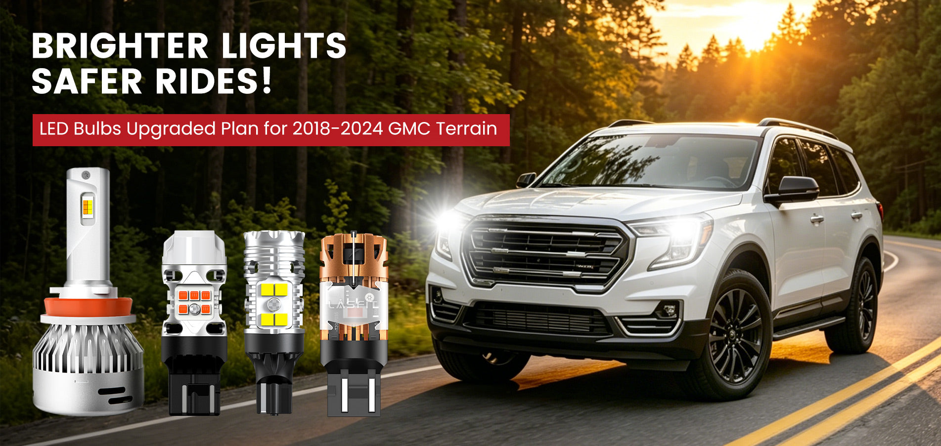 Lasfit LED Bulbs for 2018-2024 GMC Terrain