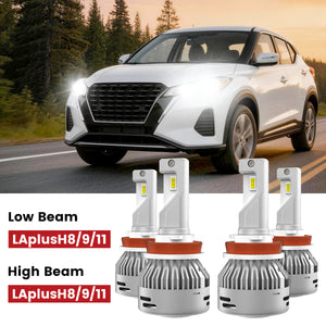 Lasfit H11 led headlight bulbs fit for 2018-2024 Nissan Kicks  