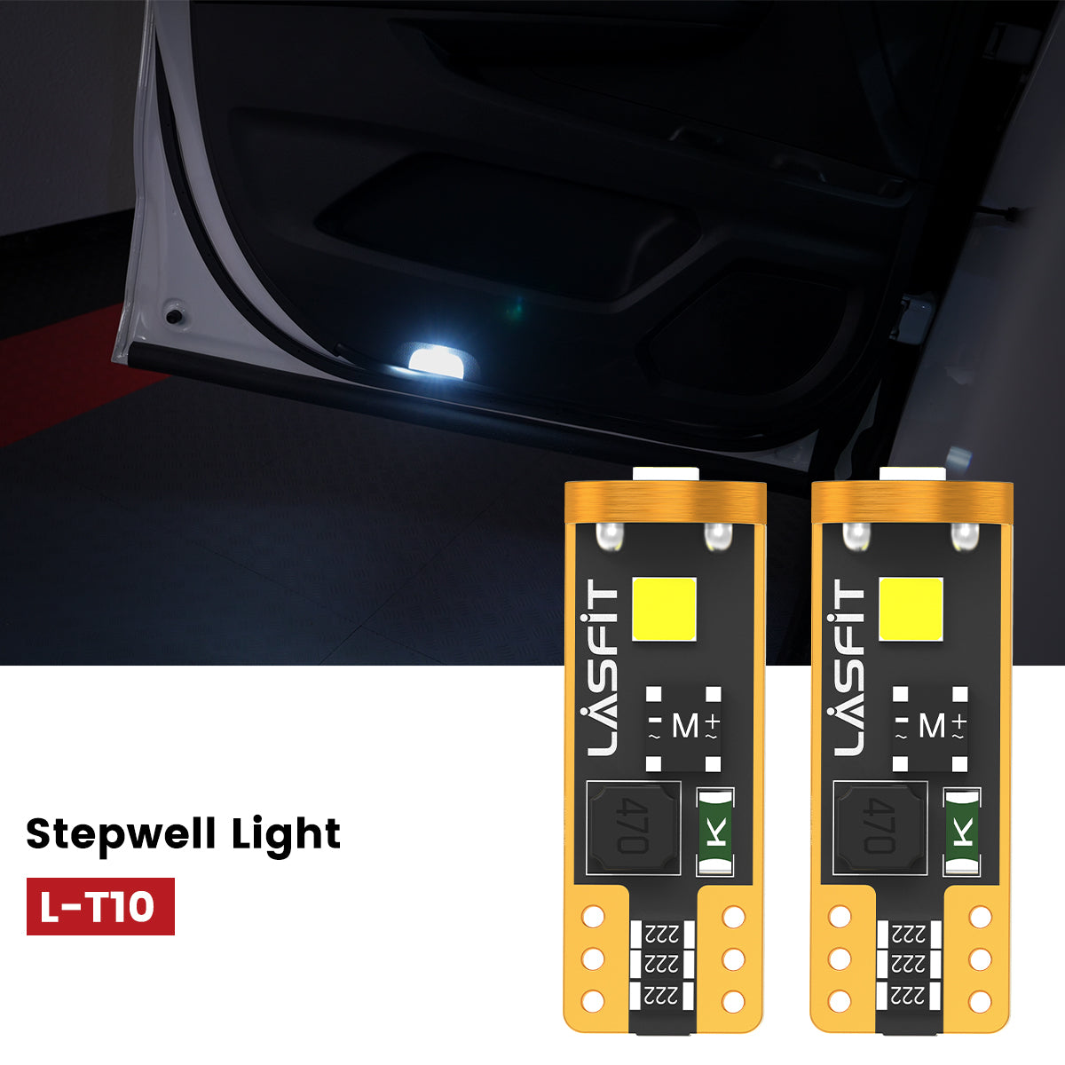 Lasfit 168 led stepwell light fit for 2018-2024 Toyota Camry