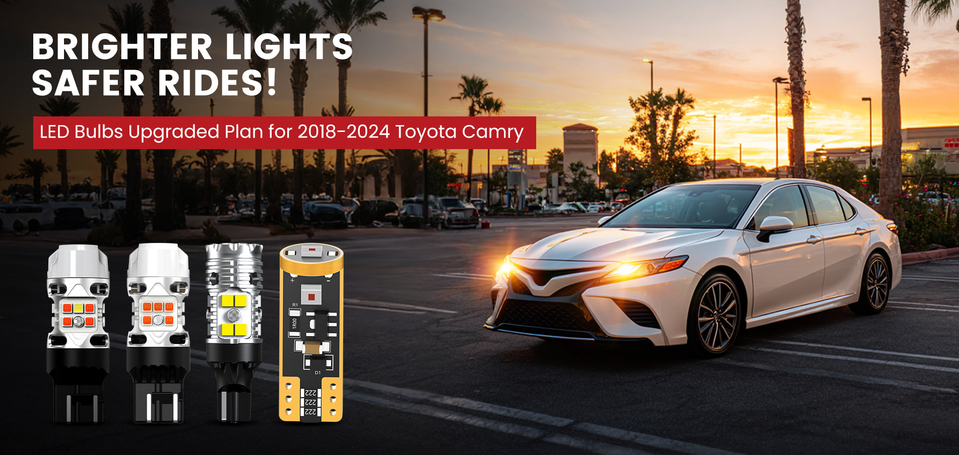 Lasfit LED Bulbs for 2018-2024 Toyota Camry