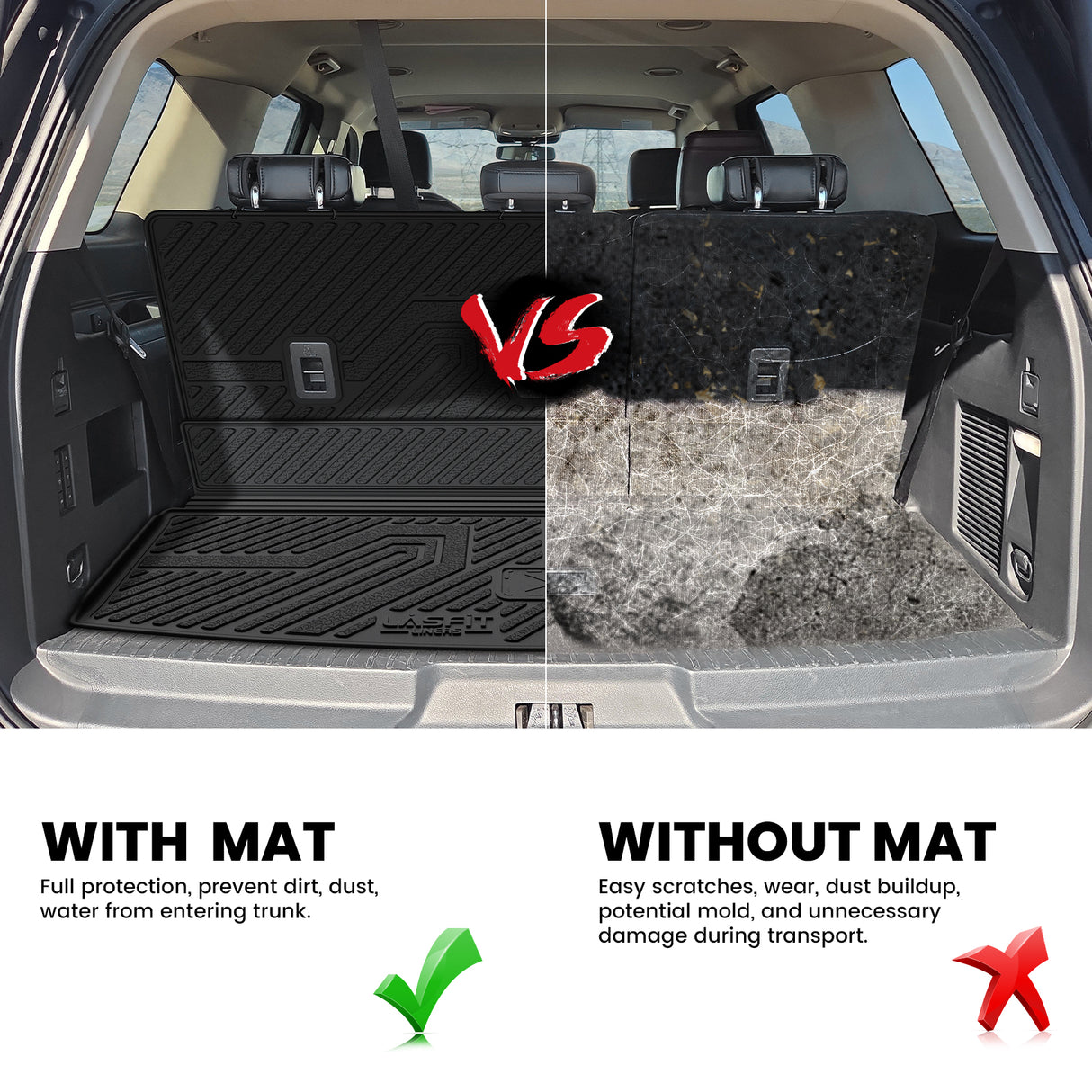 2018-2024 Lincoln Navigator Standard Seatback & Cargo Mats Protection