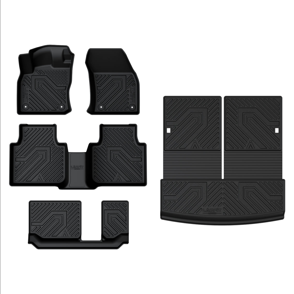2018-2024 Volkswagen Tiguan 7 Seats Custom Floor Mats & Seatback & Cargo Mats