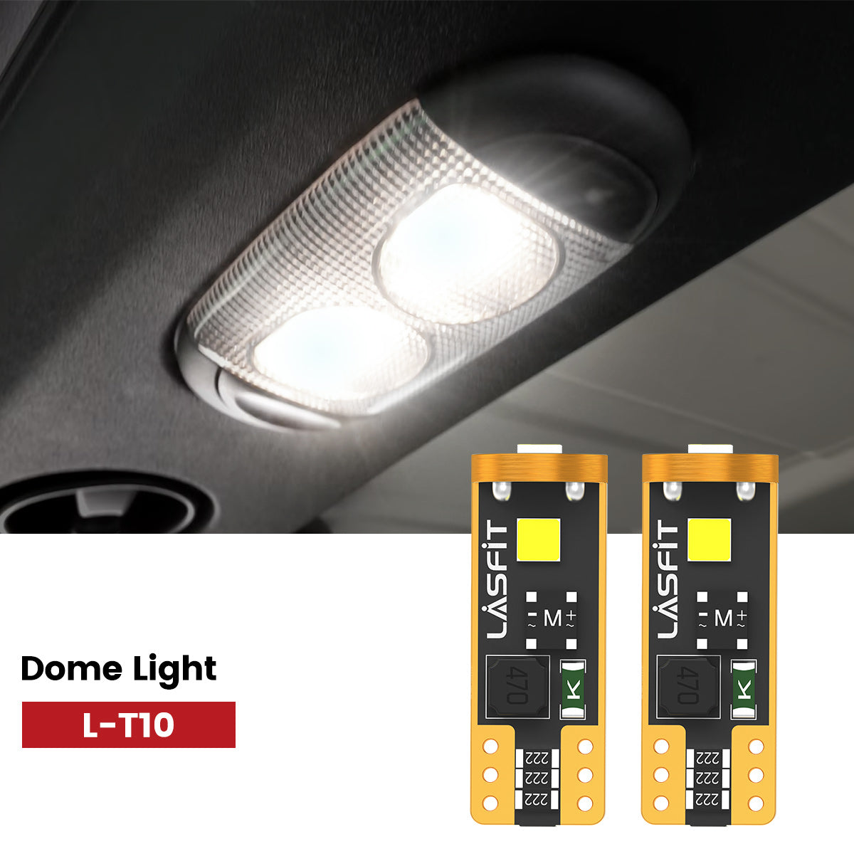Lasfit 168 led dome lights fit for 2018-2025 Jeep Wrangler 