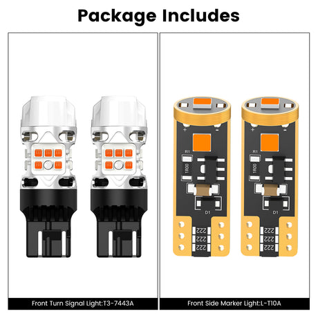 Lasfit combo package led bulbs for 2018-2025 Lexus NX